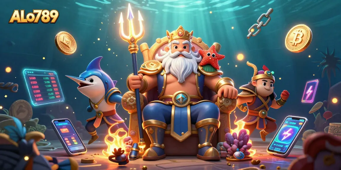 Experience intense cockfighting action at ALo789 with engaging arena and glowing crypto elements