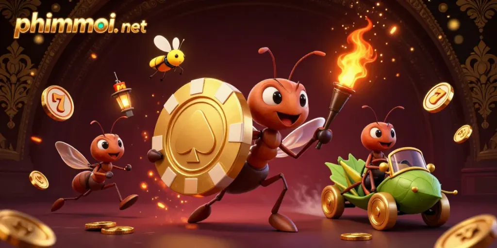 Engage in the thrilling heist of phimmoi. net with 3D animated ants and a spectacular casino theme.