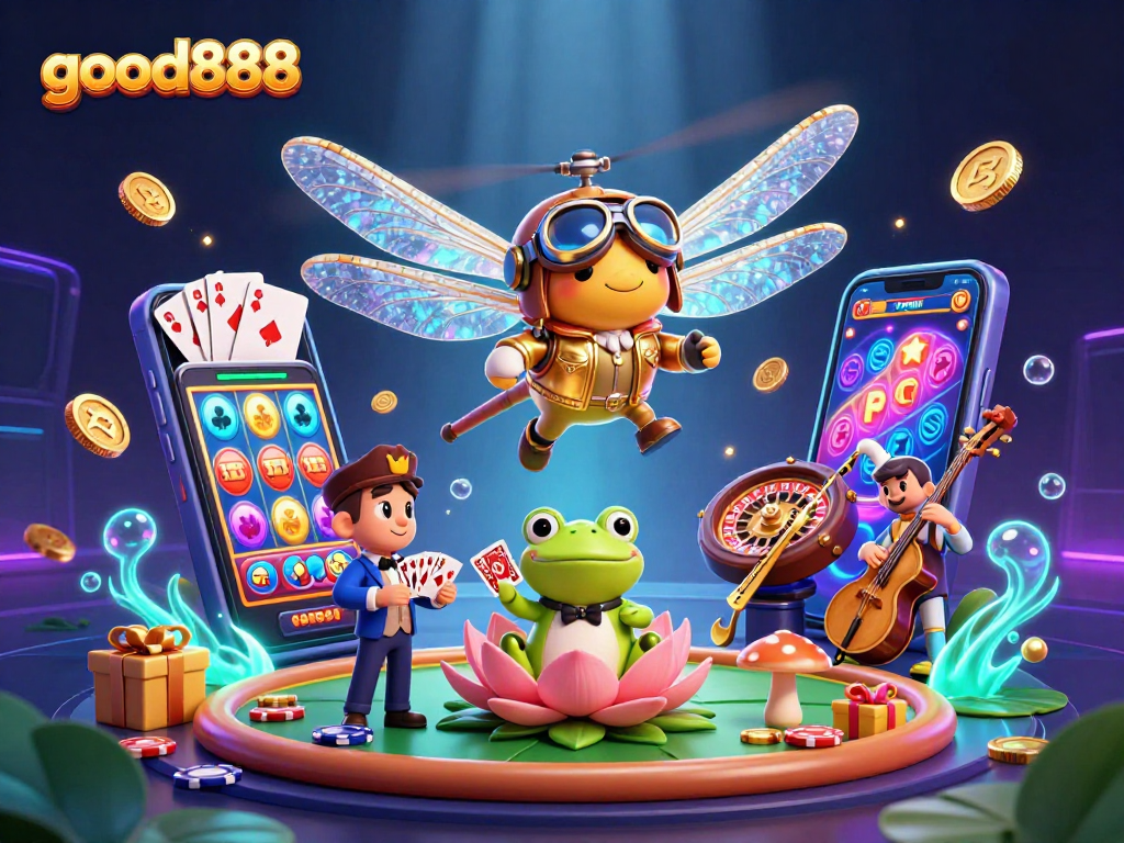 Experience thrilling gaming at good888 with vibrant casino characters and dynamic action!
